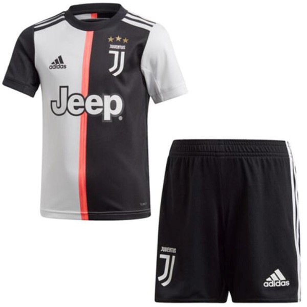 Juventus Trikot Heim Kinder 2019-20 Weiß Schwarz Fussballtrikots Günstig